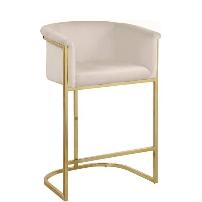 kanye Velvet Stool ( set of 2) - Beige