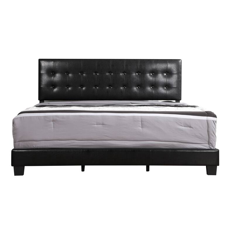 Contemporary Black Full Bed with Durable Construction and Sleek Design