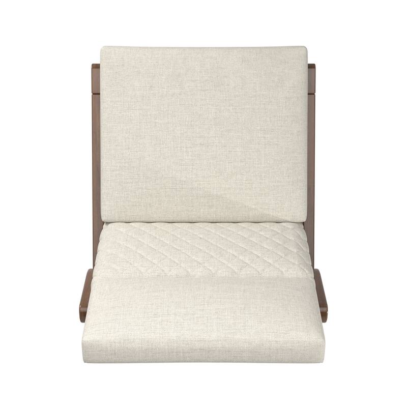 Norvik Beige Linen and Wood Dining Chairs (Set of 2) by iNSPIRE Q Modern