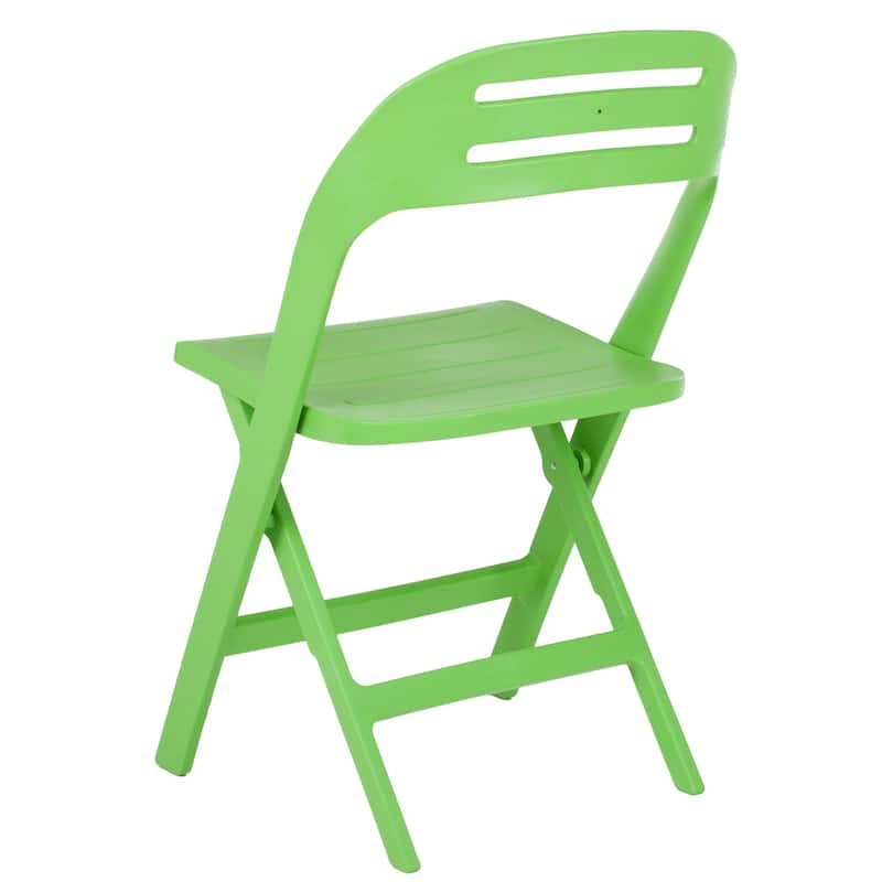 SAFAVIEH Inda Green Indoor/ Outdoor Folding Chairs (Set Of 4) - 19"x20"x33" - 19Wx20Dx33H