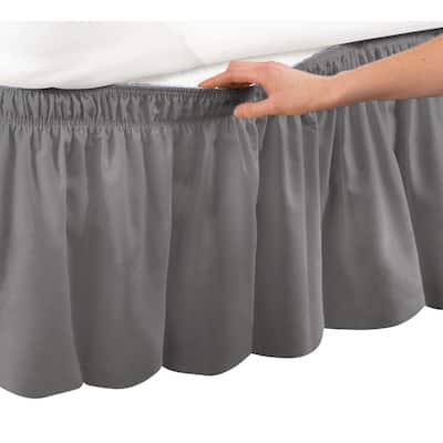 Elastic Bed Wrap Ruffle Bed Skirt