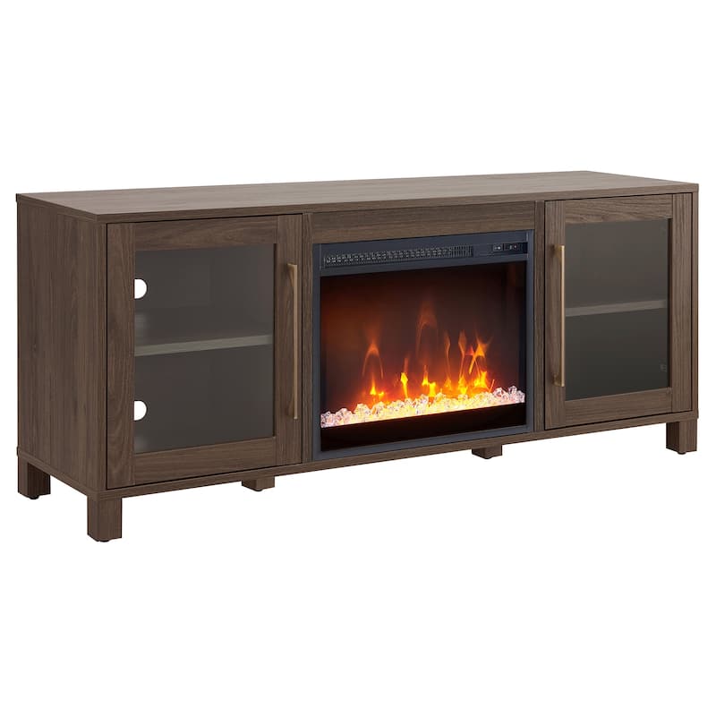 Quincy TV Stand with Fireplace Insert