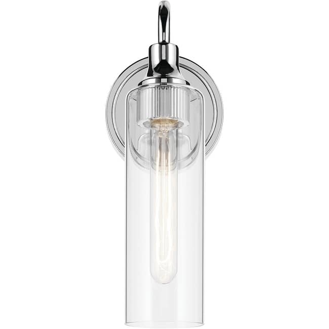 Kichler 55209 Kavi 13" Tall Bathroom Sconce with Clear Glass Shade