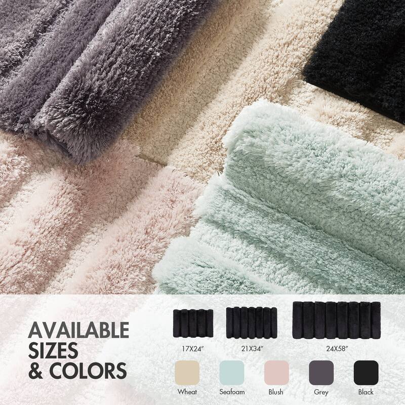 Madison Park Tufted Pearl Channel Solid Bath Rug