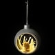 preview thumbnail 3 of 7, Owl Cutout Christmas Ornament - 3.75" - Silver and White