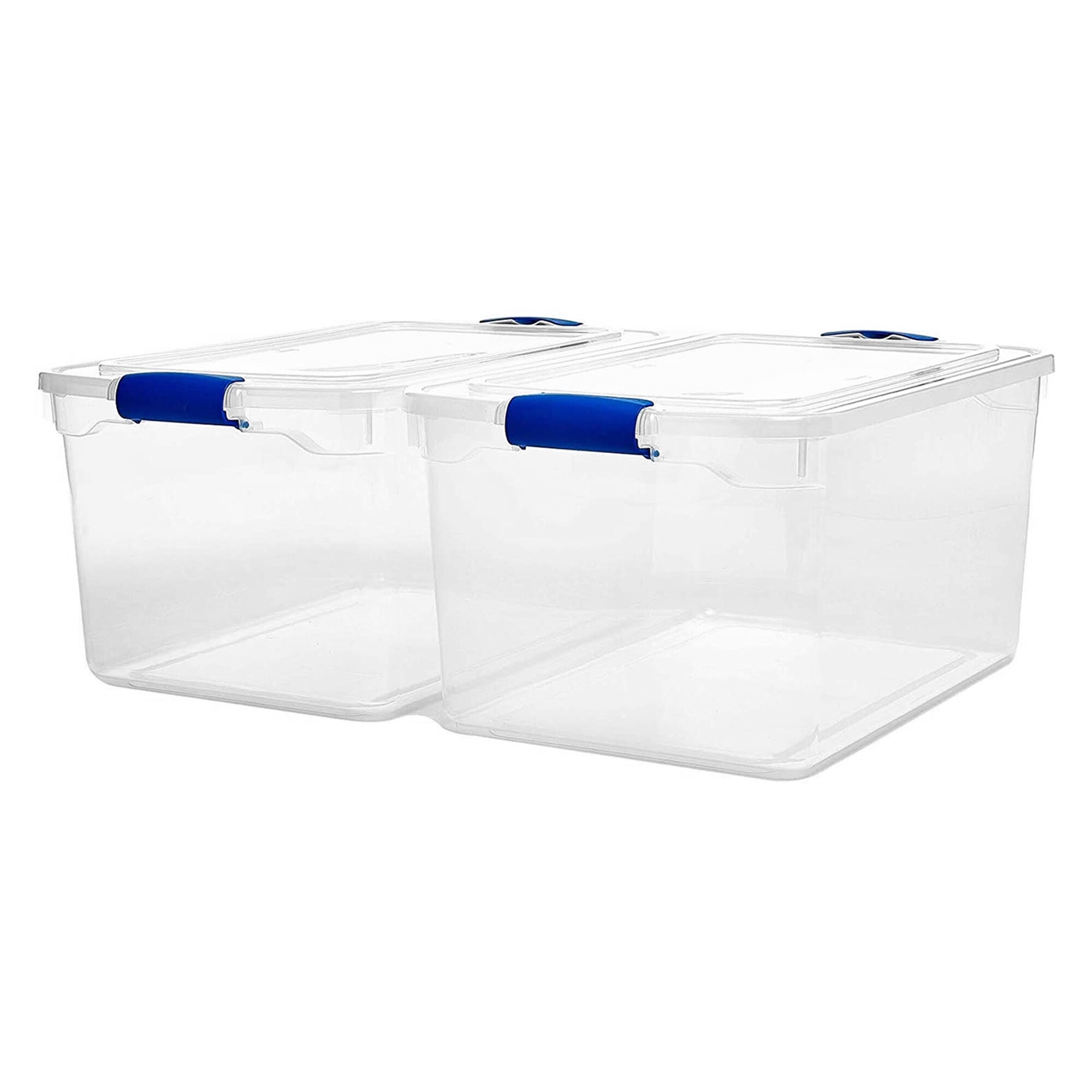 Homz 66 Qt Multipurpose Stackable Storage Bin with Latching Lids