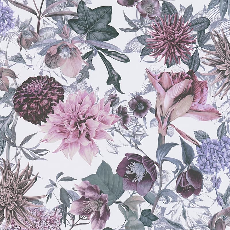 AS Creation Althea Lavender Flower Garden Wallpaper