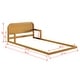 preview thumbnail 5 of 12, Pkolino Curva Rattan Floor Bed - FSC Certified Solid Wood - Natural