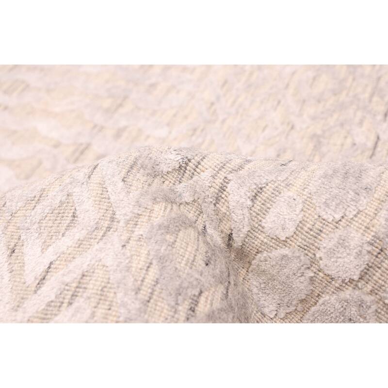 ECARPETGALLERY Hand Loomed Elysian Grey Rug - 7'11 x 9'8