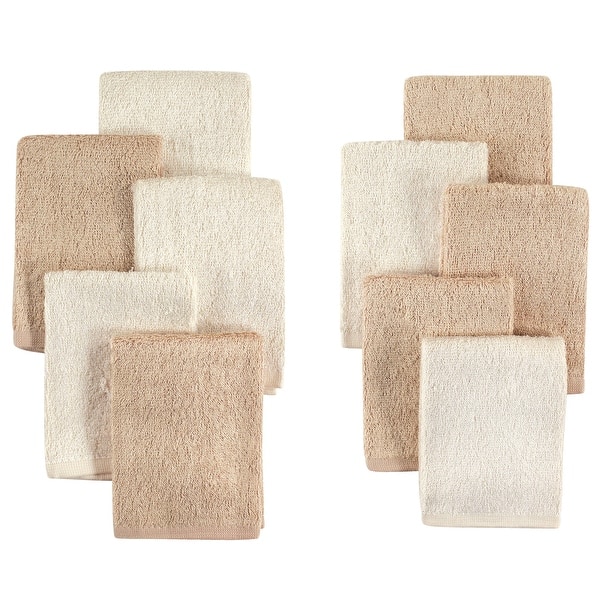 slide 1 of 1, Little Treasure Baby Unisex Rayon from Bamboo Luxurious Washcloths, Cream Tan, One Size - Cream Tan - One Size One Size - Cream Tan