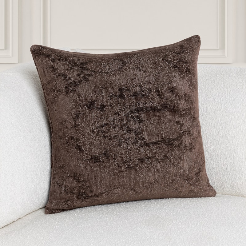 Villa by Classic Home Doolin 22" Throw Pillow - Brown