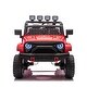 preview thumbnail 1 of 32, Electric 24V Ride On Truck for Kids, 4WD Motors, Remote Control & LED Lights Red