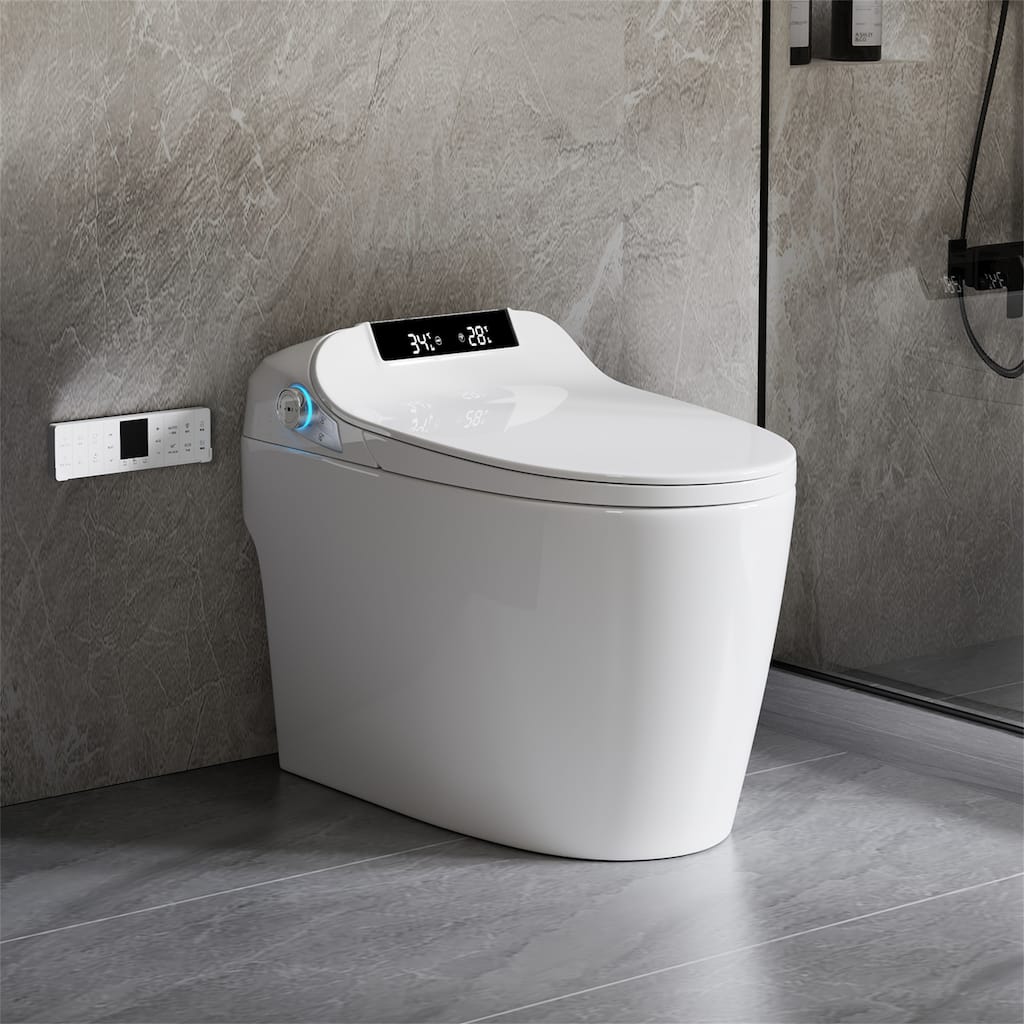 Hands-Free Smart Toilet with Foot Sensor Operation