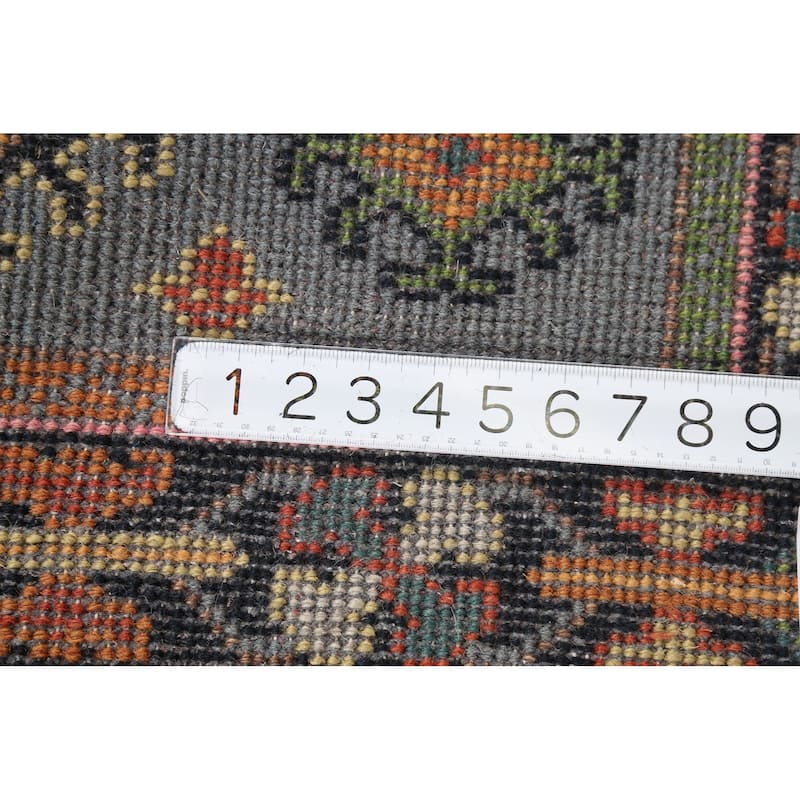 All-Over Geometric Oushak Oriental Area Rug Handmade Wool Carpet - 3'11"x 5'11"