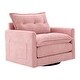 preview thumbnail 11 of 47, GALDWIN Chenille Upholstered 360°Degree Swivel Mid Century Modern Arm Chair for Living Room