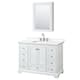 Option White / White Quartz Top / Polished Chrome