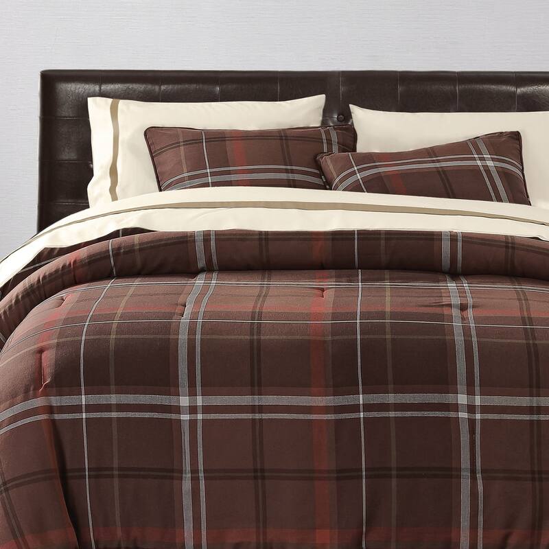 Paseo Road by HiEnd Accents Jackson Plaid Rustic Lodge Duvet Cover Set, 3PC