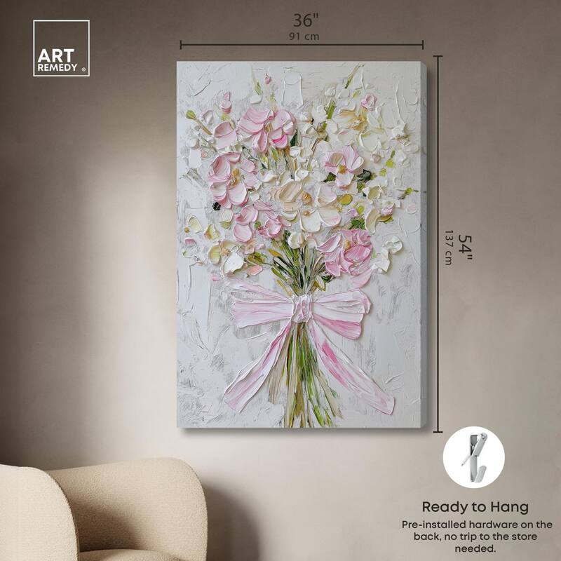 Layered Lily Canvas by Art Remedy, Gallery Wrapped