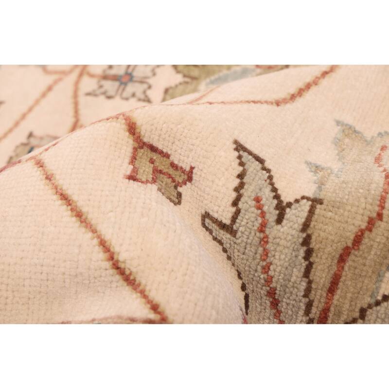 ECARPETGALLERY Hand-knotted Jules Serapi Ivory Wool Rug - 9'11 x 13'11