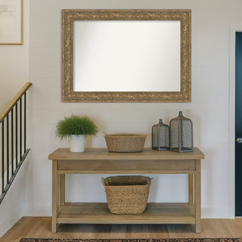 Luxe Non-Beveled Framed Wall Mirror