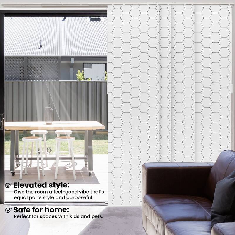 CHICOLOGY Adjustable Sliding Panels, 4-Rail Track, for Large Windows