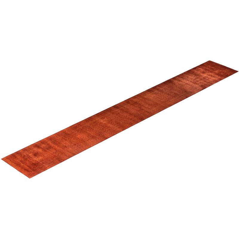 Contemporary Overdyed Wool Hand Knotted Runner - 2' 7" x 17' 5"