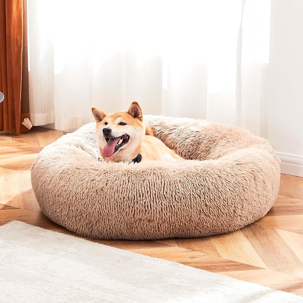 Small round dog bed top