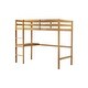 preview thumbnail 17 of 29, Elegant Twin High Loft Bed, Rubber Wood Loft Bed with Safety Guardrail, Built-in Desk, Ladde