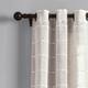 Lush Decor Farmhouse Textured Grommet Sheer Window Curtain Panel Pair