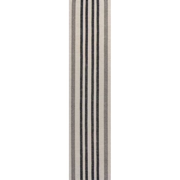 JONATHAN Y Timantii Bohemian Medallion Textured Weave Machine Washable Area Rug - 2 X 8 - Ivory/Dark Gray