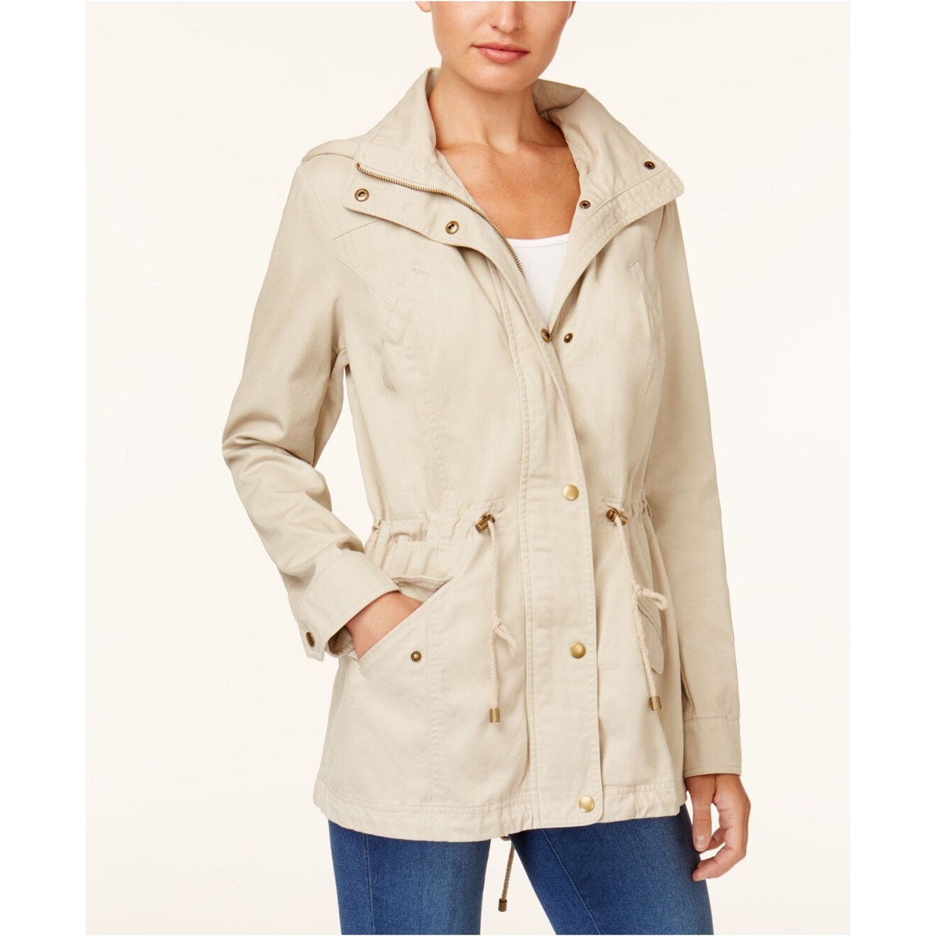 beige utility jacket