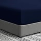 preview thumbnail 15 of 15, Swift Home Double Brushed Microfiber 16-Inch Deep Pocket Single Fitted Sheet California King - Navy