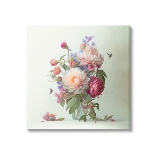Stupell Mixed Pink Bouquet Canvas Wall Art Design by Leah McLean - Bed ...