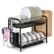 2-Tier Dish Drying Rack Dish Rack Drainer Holder Kitchen Storage Space ...