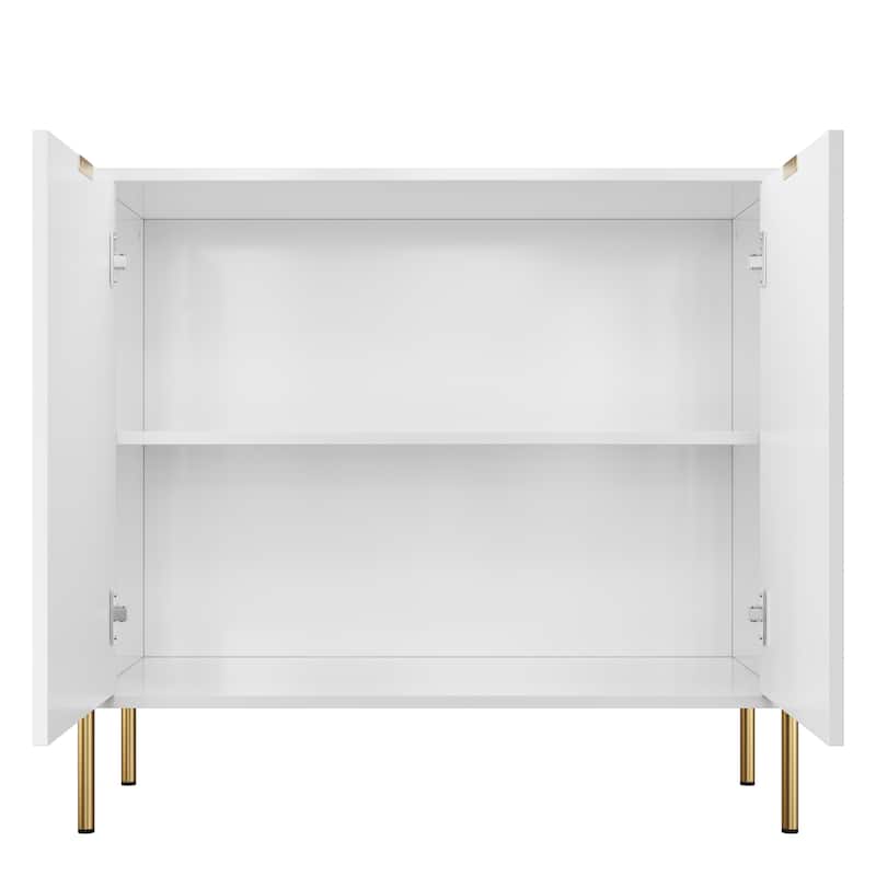 Clihome 2-Door Storage Media Accent Buffet Sideboard
