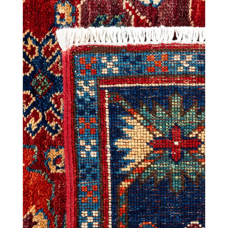 Overton Hand Knotted Wool Vintage Inspired Traditional Serapi Orange Area Rug - 7' 10" X 5' 9"