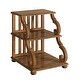 preview thumbnail 9 of 19, Lorraine Wood Scroll End Table by iNSPIRE Q Classic Oak