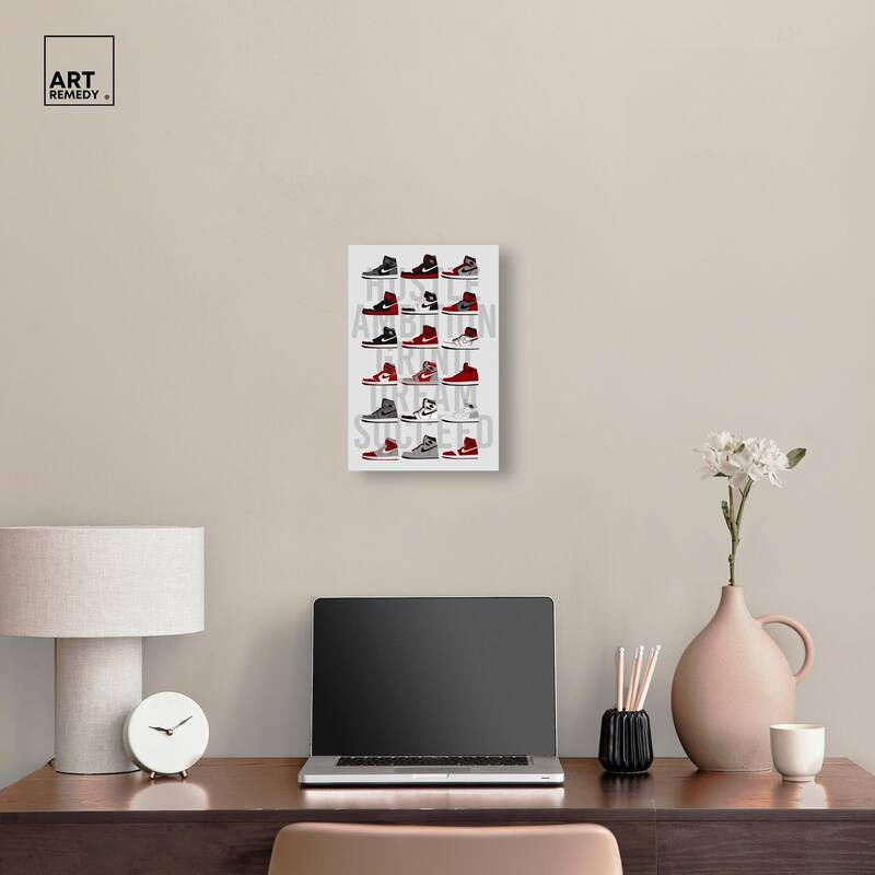 Ambition Grind Sneakers Canvas by Art Remedy, Gallery Wrapped