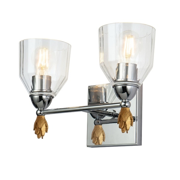 Gold and silver store vanity lights