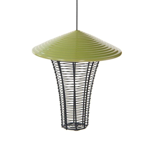 10 Green Heavy Duty Prairie Bird Feeder for Small Birds