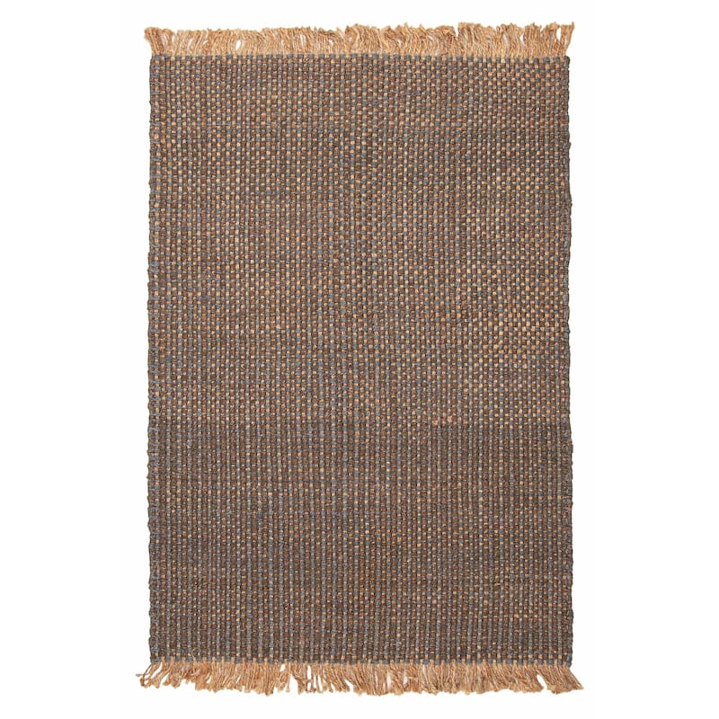 ECARPETGALLERY Flat-Weave Palas Denizli Dark Brown Kilim - 5'0 x 7'1 - Dark Brown - 5'0 x 7'1
