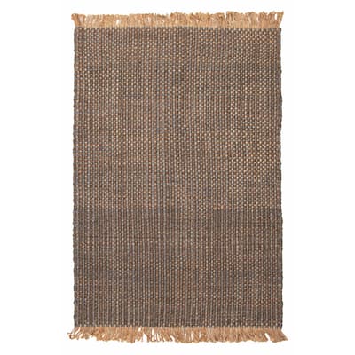 ECARPETGALLERY Flat-Weave Palas Denizli Dark Brown Kilim - 5'0 x 7'1