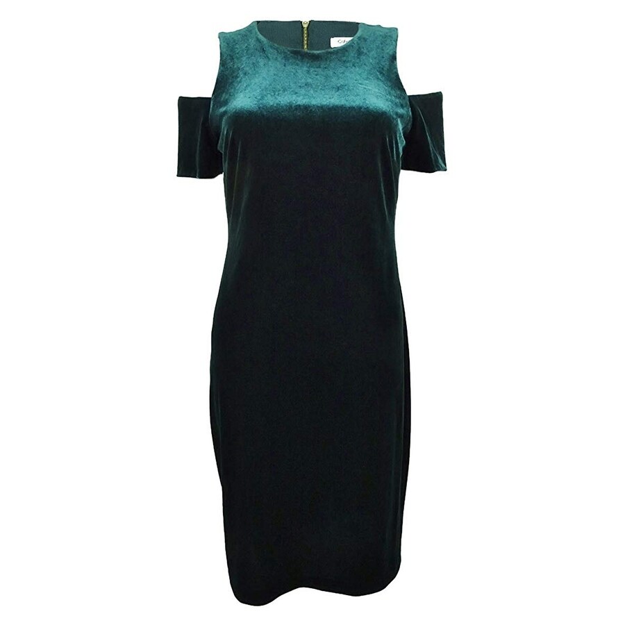 calvin klein hunter green dress