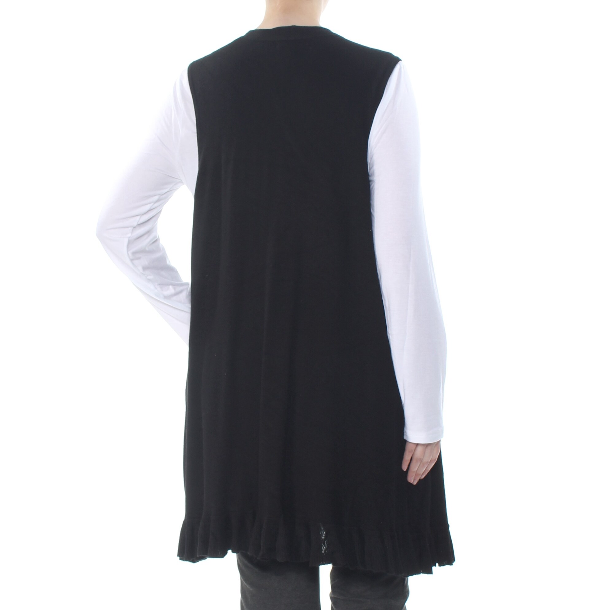 black sweater vest women's plus size