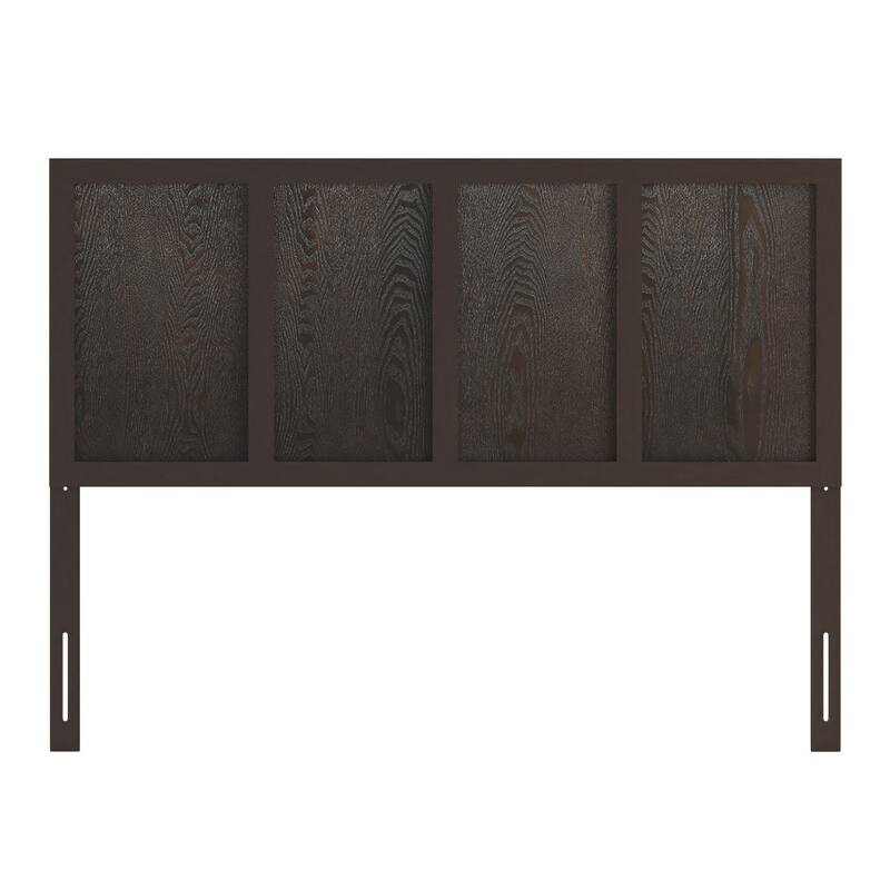 Solid Wood Paneled Headboard Only