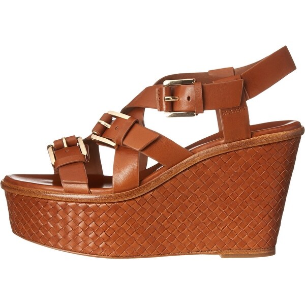 michael kors leather heels