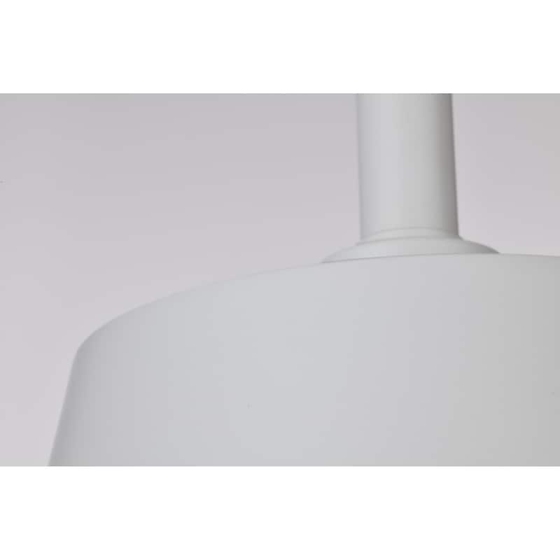 Alexis 1 Light Small Pendant Matte White Finish - Matte White