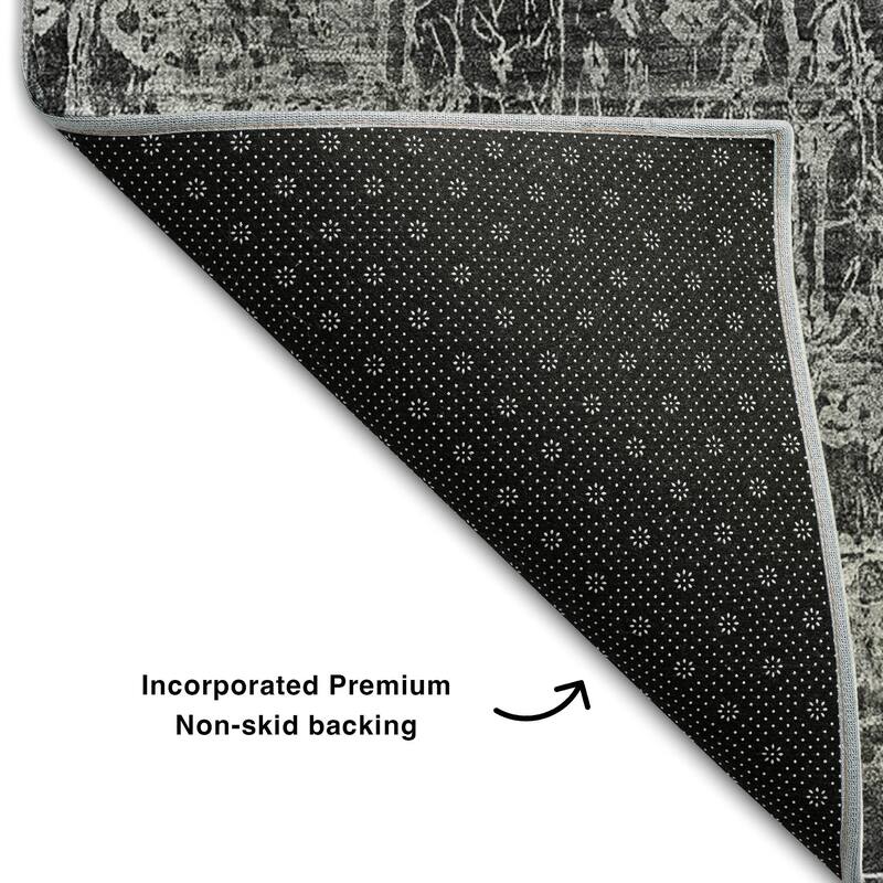 Premium Washable Super Soft Solid Abstract Mayfield Rug