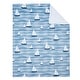 preview thumbnail 2 of 5, Lambs & Ivy Little Skipper Soft Luxury Nautical Sailboat Fleece Baby Blanket