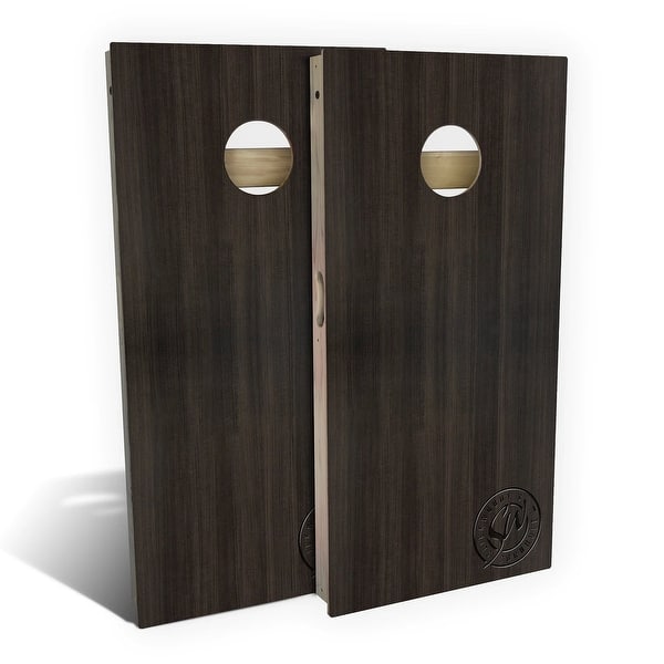 slide 2 of 9, Malaysian Blackwood Outdoor Cornhole Board Set